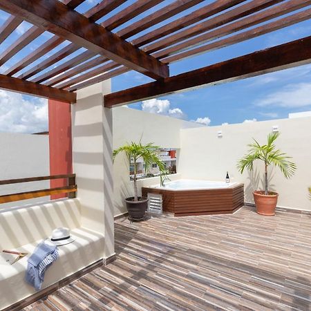 Phenomenal Combo Of 2 Separate Ph 1 In Playa Del Carmen With Private Jacuzzi, Chic Amenities, Gym And 2 Rooftops Экстерьер фото